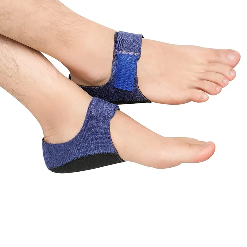Gel heel cushion socks with heel cups, designed for comfort and support in heel care by MobilityBuy.