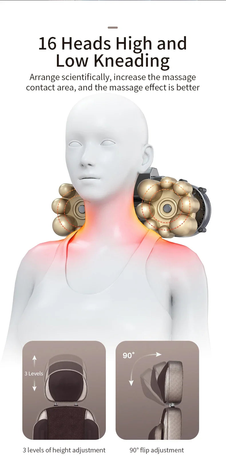 Massage Chair Full Body Kneading Neck Back Waist Leg Infrared Heating - MobilityBuy.com