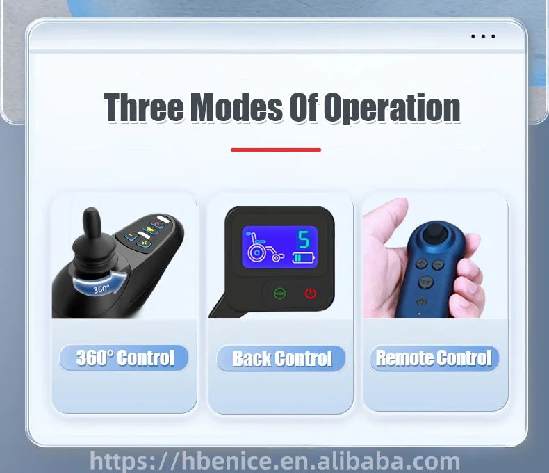 Ultra-light Power Electric Wheelchair w Battery Lightweight Foldable