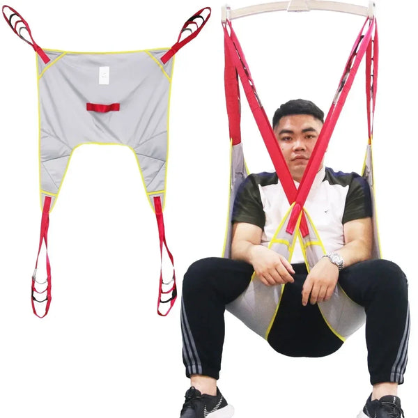 Adjustable lifting sling by Aliexpress for assisting disabled patients, featuring durable straps and a comfortable design.