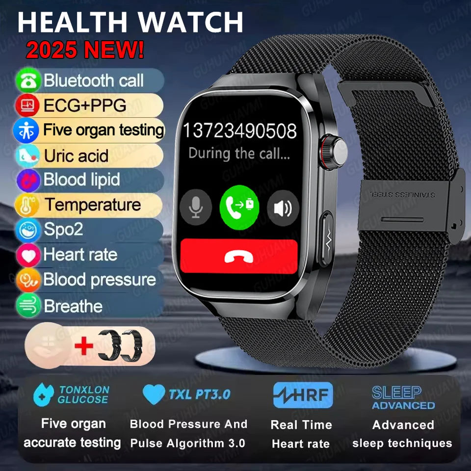 2025 New Micro Physical Examination Smart Watch - Health Stats, Bluetooth Call - MobilityBuy.com