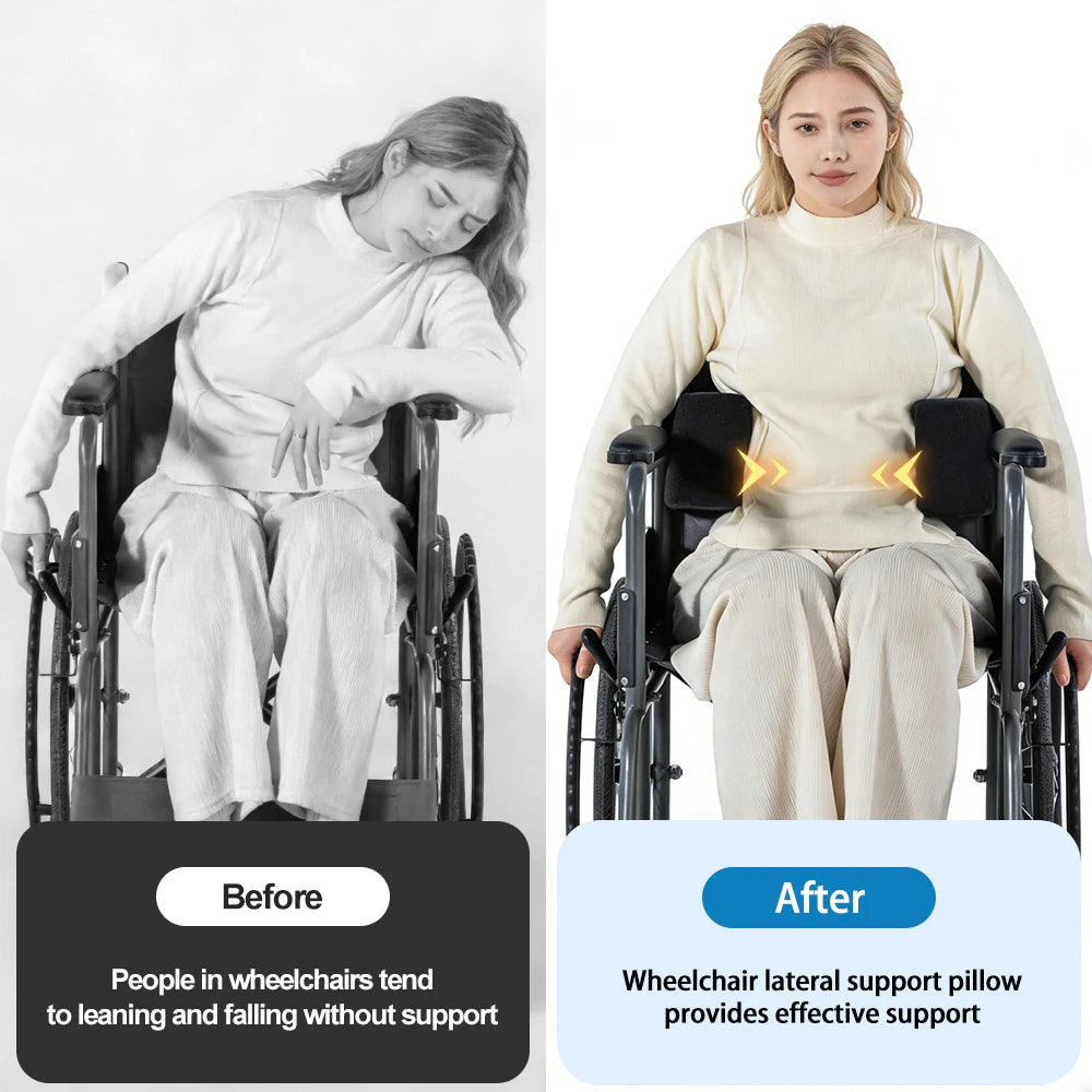 Wheelchair Side Support Pad Adjustable Lateral Foam Wedge For Elderly - MobilityBuy.com 