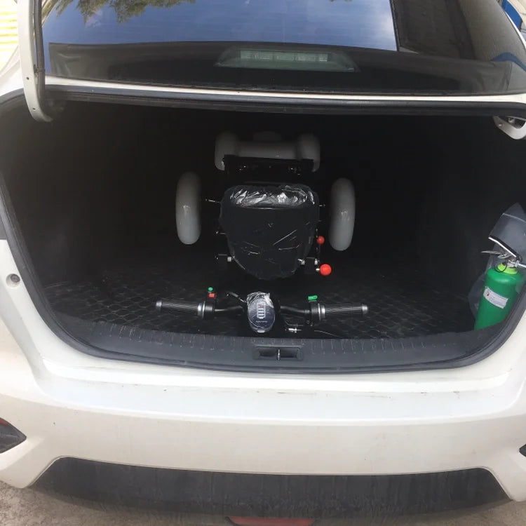 Foldable Electric Scooter Dual Motor Four Wheel For Elderly And Disabled - MobilityBuy.com 