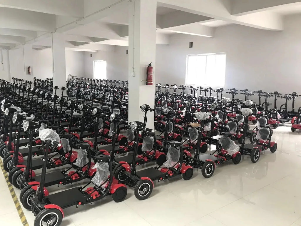 Foldable Electric Scooter Dual Motor Four Wheel For Elderly And Disabled - MobilityBuy.com 