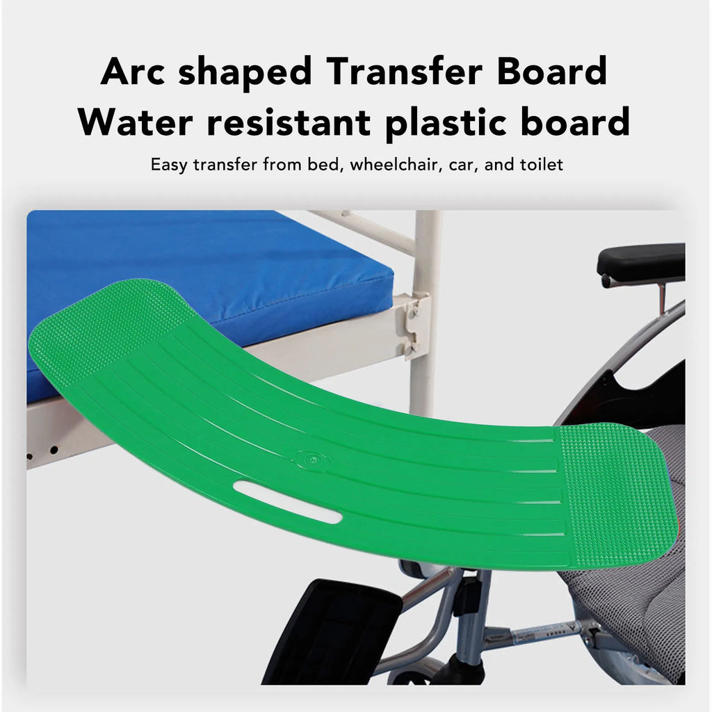 Wheelchair Transfer Board Slide Assist Anti Slip Curved 330 Lbs Capacity - MobilityBuy.com 