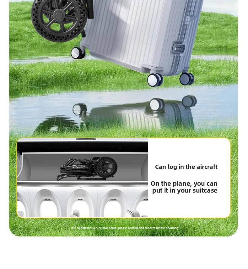Small foldable, lightweight wheelchair - travel, portable trolley for airplanes - MobilityBuy.com
