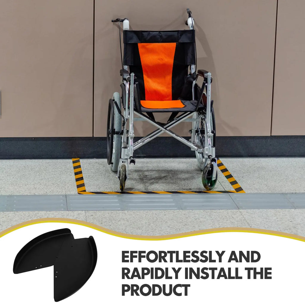 Wheelchair skirt board ABS side wind-proof guards, MobilityBuy.com, black pair of replacement wind guards
