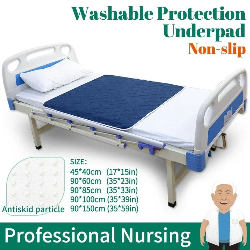 Washable incontinence urinary bed pad by Aliexpress, featuring a waterproof design for bedridden use.