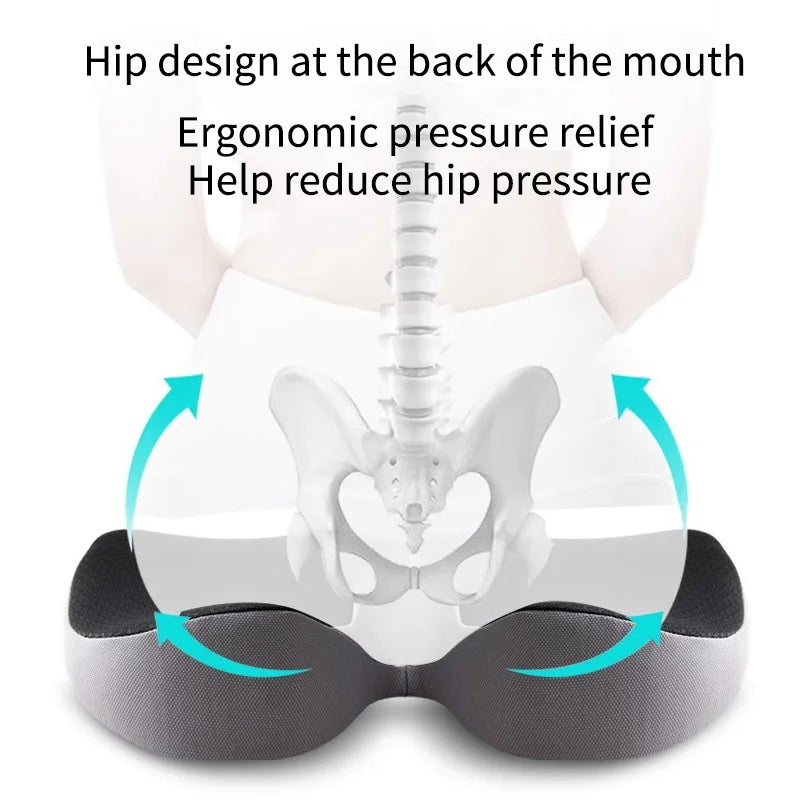 Non Slip Orthopedic Memory Foam Prostate Cushion Tailbone Sciatica Pain Relief - MobilityBuy.com 
