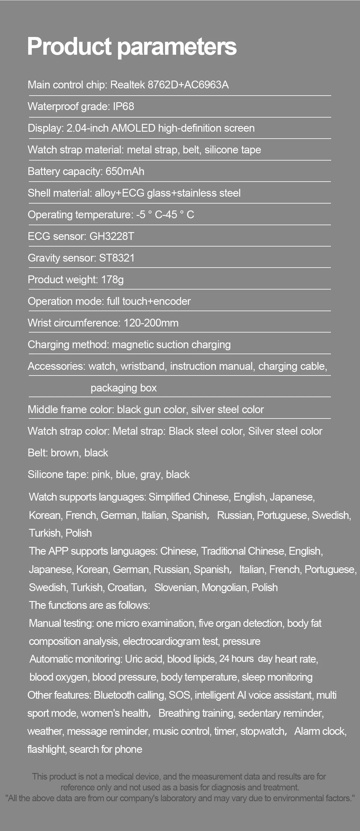 2025 New Micro Physical Examination Smart Watch - Health Stats, Bluetooth Call - MobilityBuy.com