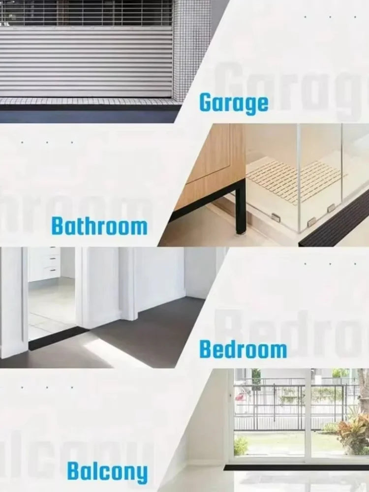 Self Adhesive 1m X 5cm Doorway Threshold Ramp PVC Anti Slip Striped Surface - MobilityBuy.com 