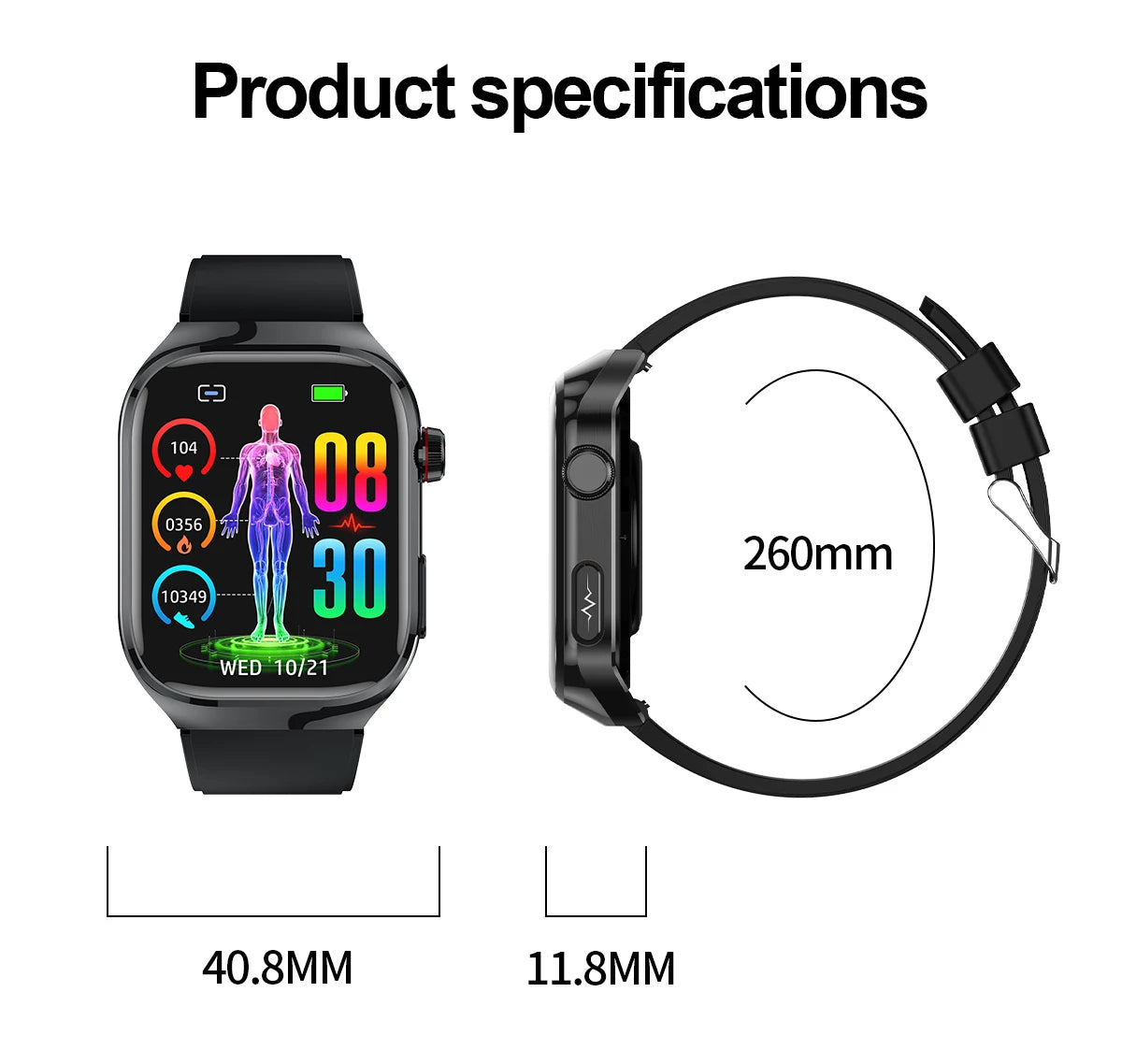 2025 New Micro Physical Examination Smart Watch - Health Stats, Bluetooth Call - MobilityBuy.com