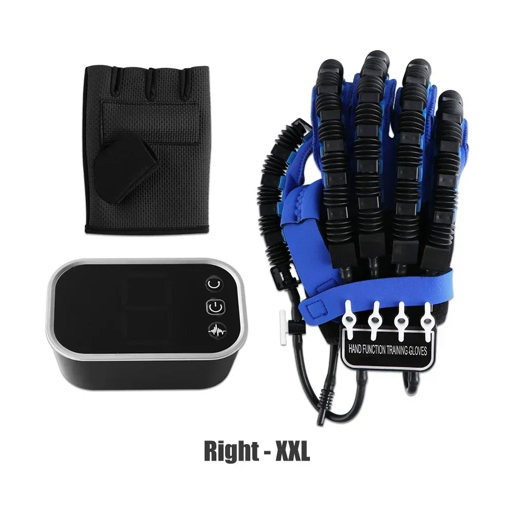 Left and right hand finger rehabilitation exerciser robot gloves by Aliexpress, designed for hand training and therapy.