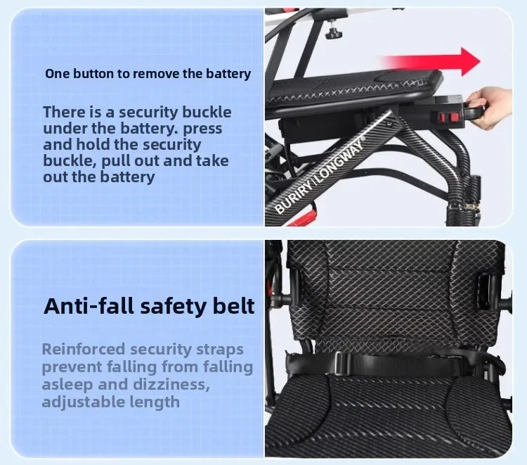 Small power wheelchair, lightweight, foldable - MobilityBuy.com