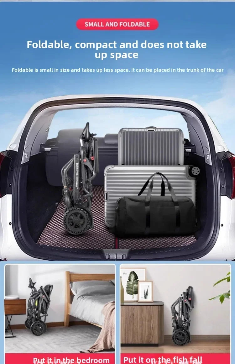 Small wheelchair lightweight foldable hand-pushed or electric powerd wheelchair - MobilityBuy.com