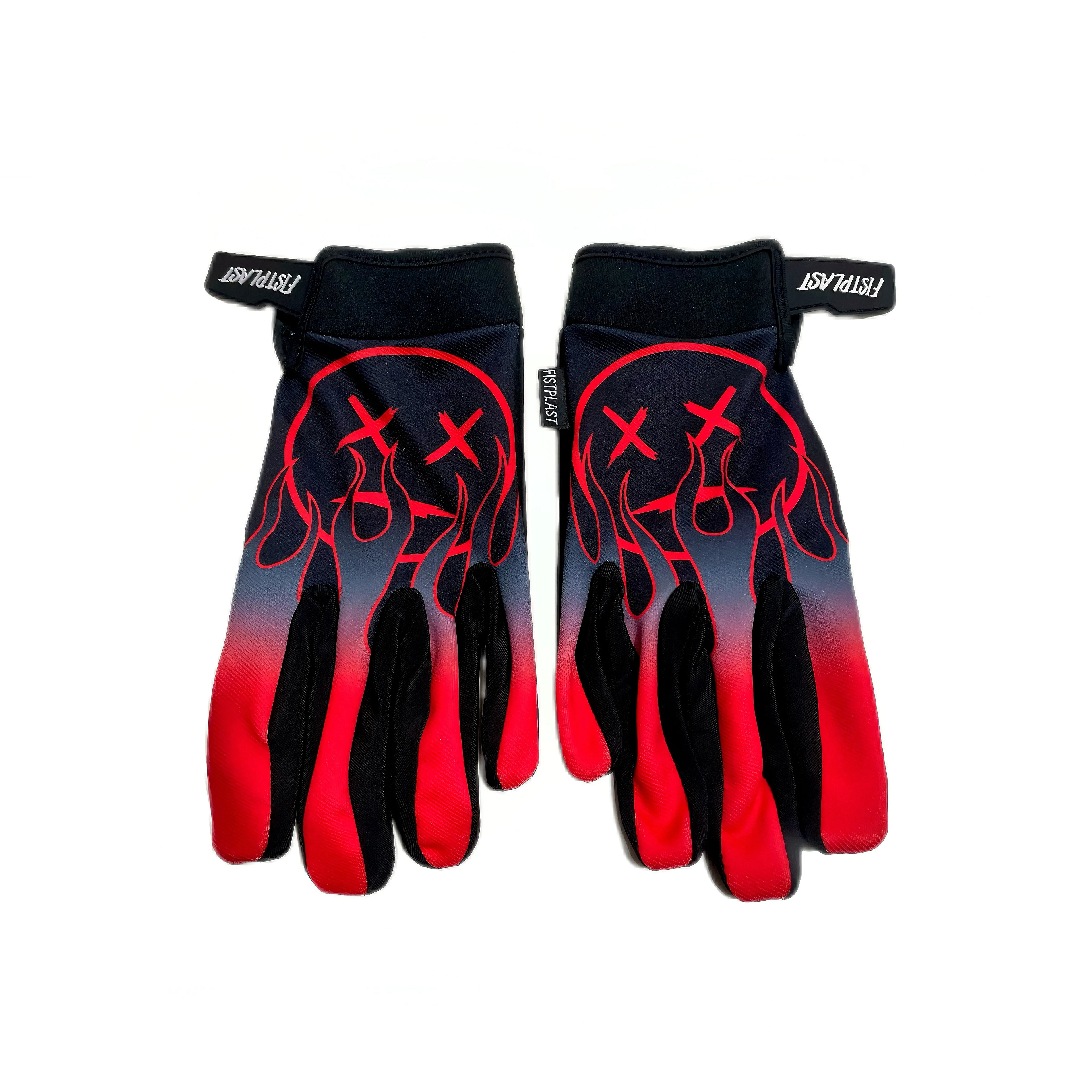 Personality Flame Wheelchair Glitz Riding dirt bike long finger touch screen gloves