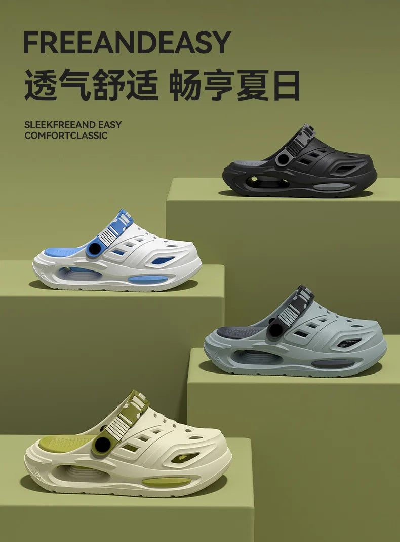 MobilityBuy.com arch-support, anti-slip sandals with breathable thick soles; five colorways shown.
