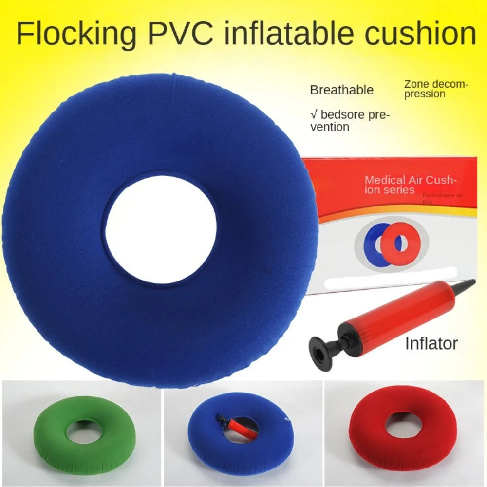 Postpartum Piles Ring Cushion Donut Pillow Vinyl Rubber Seat - MobilityBuy.com 