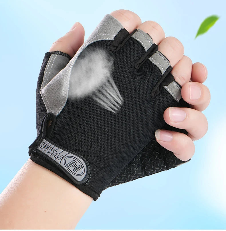 Pushing Gloves for Wheelchair, Cycling, Gym Fingerless Gloves