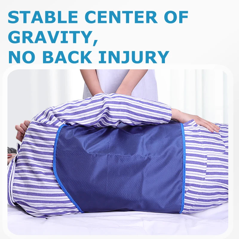 Patient turning device belt for elderly, nursing sling for safe bed transfers, designed by MobilityBuy.