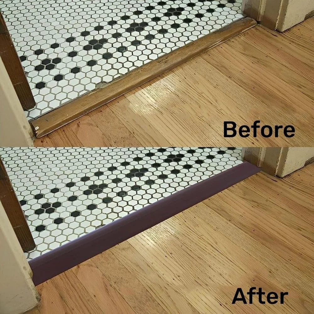 PVC Floor Transition Strip Self Adhesive Door Threshold Ramp 5cm Wide 1m Or 2m - MobilityBuy.com 