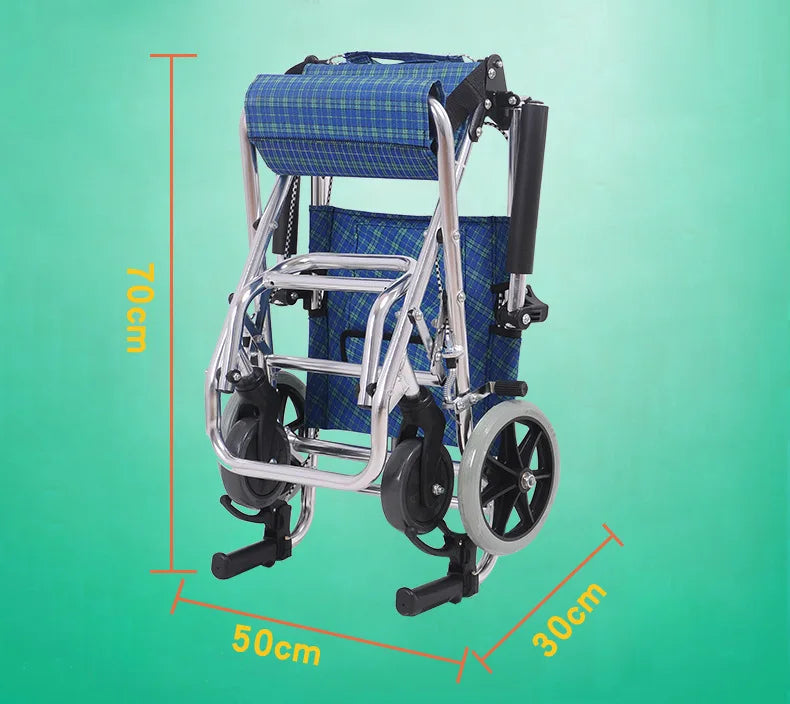 Lightweight Folding Emergancy/travel evacWheelchair Aluminum Alloy Frame - MobilityBuy.com