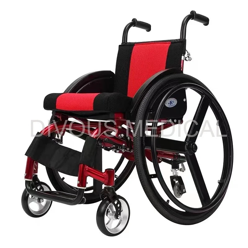 Aluminum Alloy Foldable Lightweight 13kg Manual Sports Wheelchair For Disabled - MobilityBuy.com 