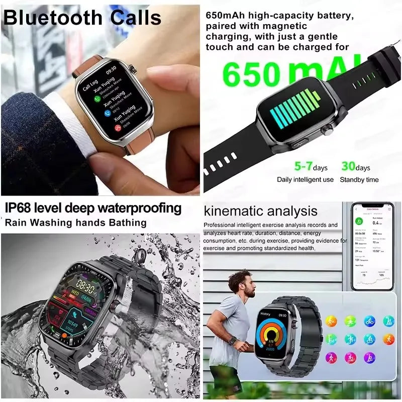 2025 New Micro Physical Examination Smart Watch - Health Stats, Bluetooth Call - MobilityBuy.com