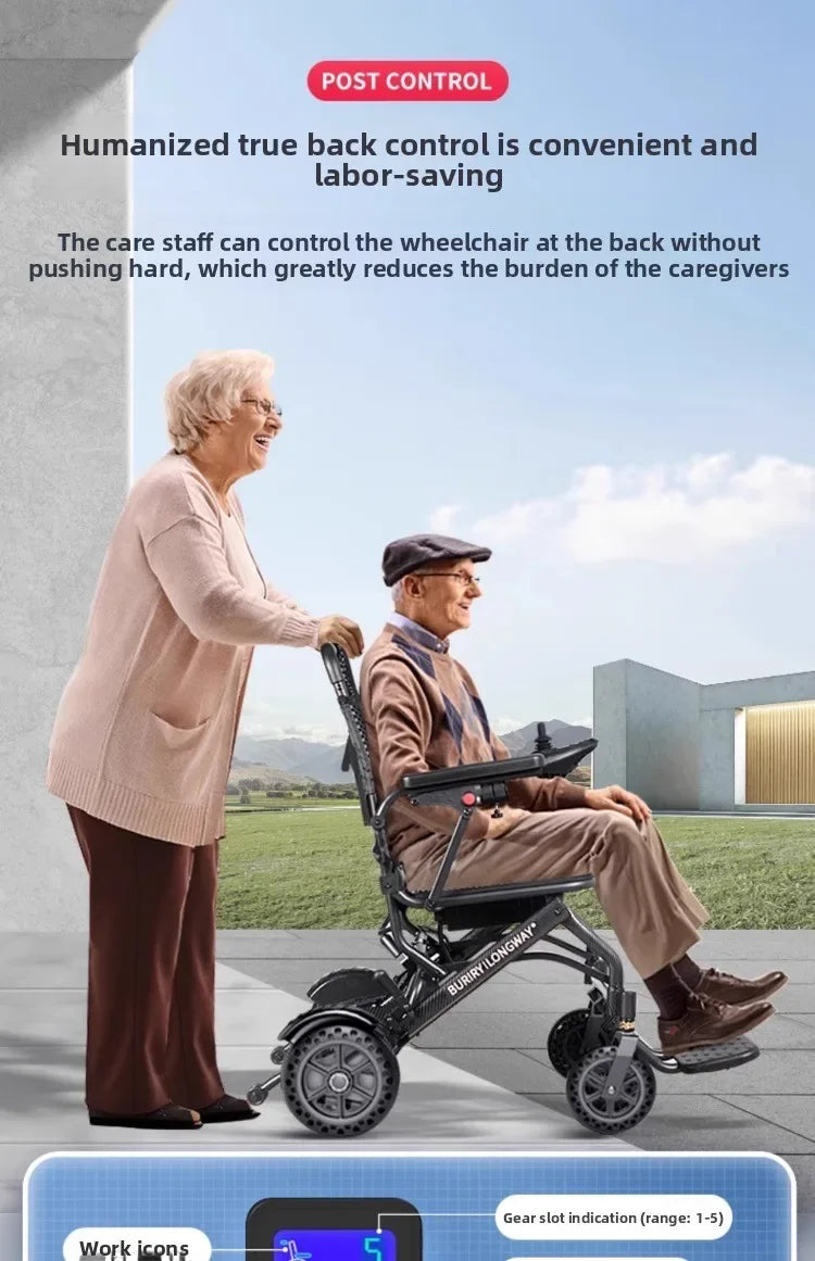 Small wheelchair lightweight foldable hand-pushed or electric powerd wheelchair - MobilityBuy.com