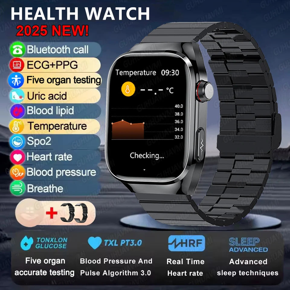 2025 New Micro Physical Examination Smart Watch - Health Stats, Bluetooth Call - MobilityBuy.com