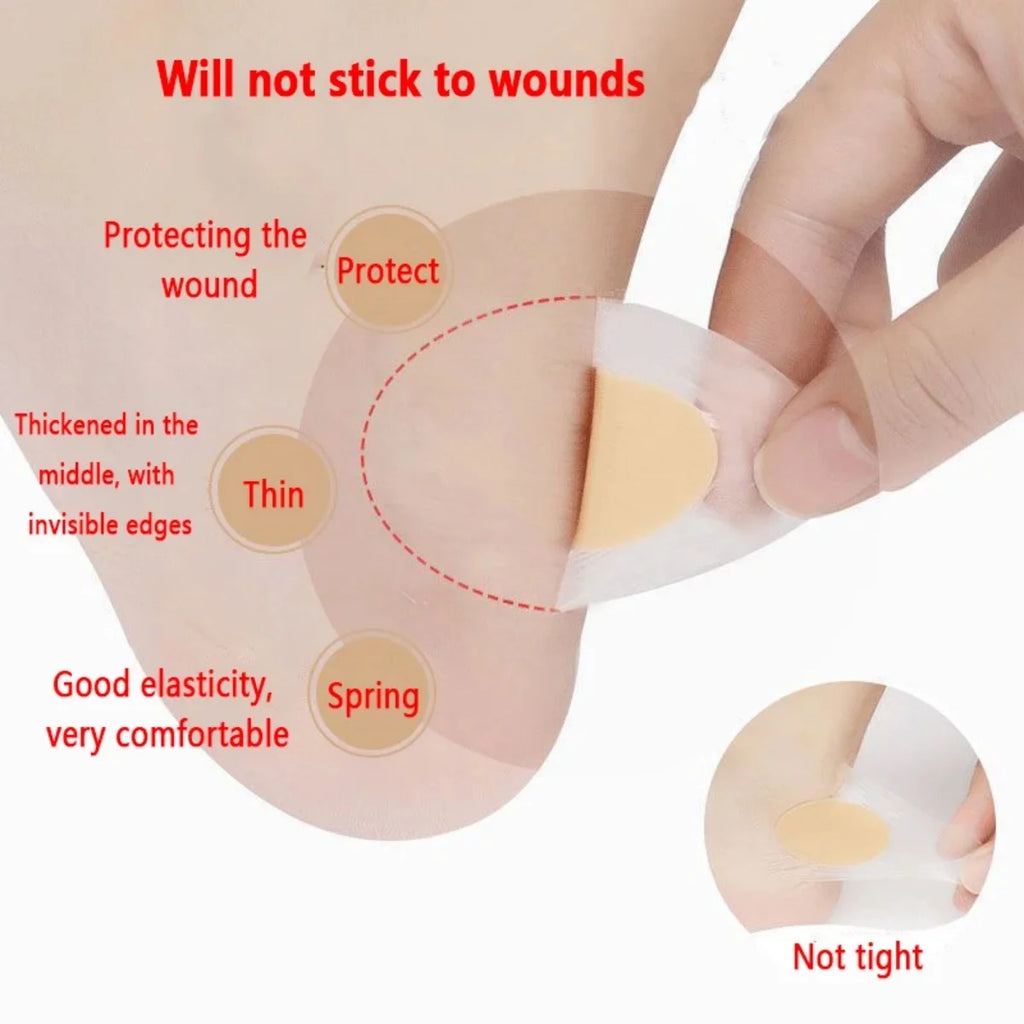 20/30pcs MobilityBuy gel grip protector plasters in a pack, showcasing various sizes for comfort and protection.