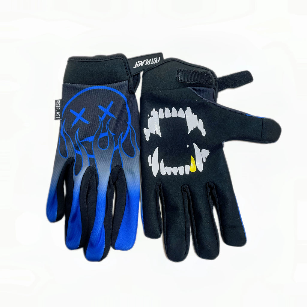 Personality Flame Wheelchair Glitz Riding dirt bike long finger touch screen gloves