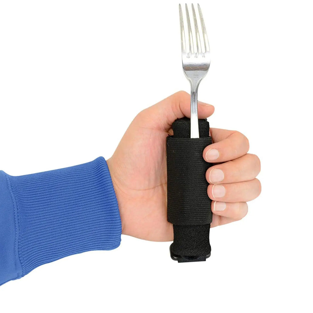 Eating Assistance Strap Adjustable Utensil Holder, Grip Aid - MobilityBuy.com