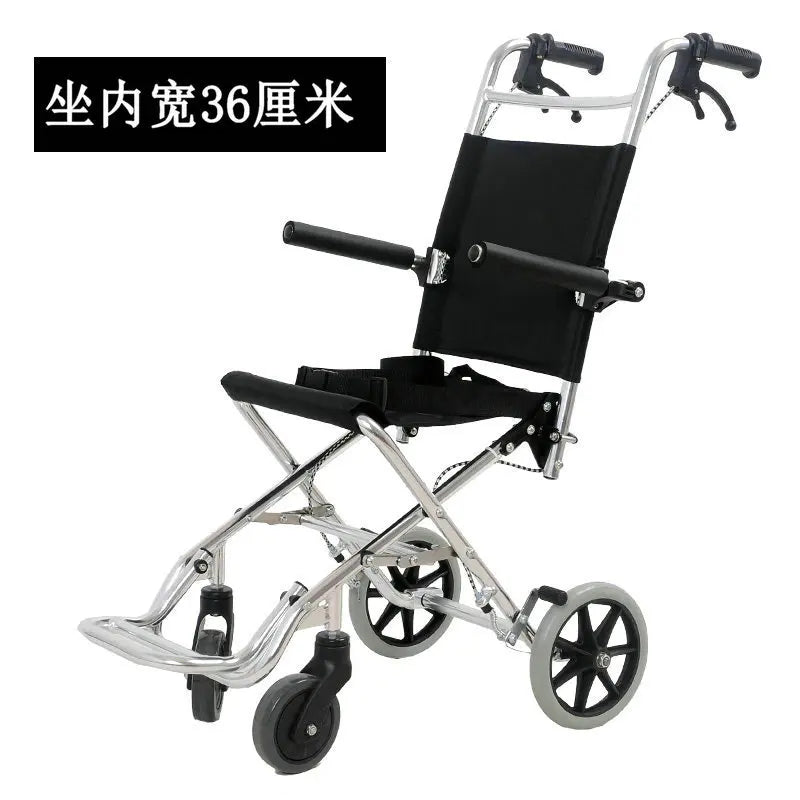 Lightweight Folding Emergancy/travel evacWheelchair Aluminum Alloy Frame - MobilityBuy.com