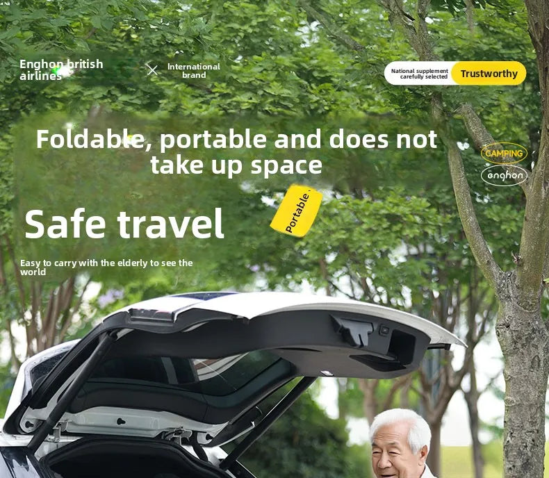 Small foldable, lightweight wheelchair - travel, portable trolley for airplanes - MobilityBuy.com