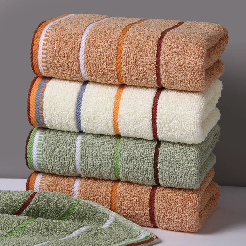 Pure Cotton Thick Towels 33x73 CM Absorbent Face Kitchen Bath Towels - MobilityBuy.com 