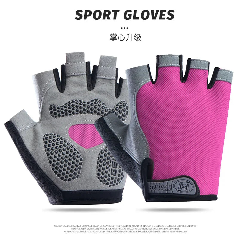 Pushing Gloves for Wheelchair, Cycling, Gym Fingerless Gloves