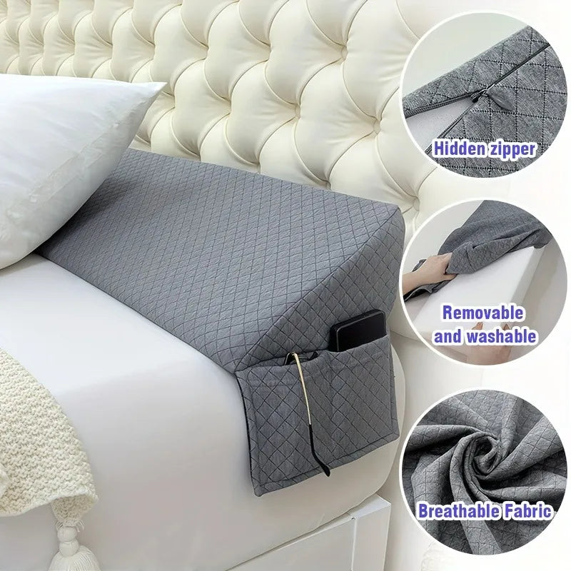 Adjustable Bed Wedge Pillow Gap Filler 0 to 7 Inches for Snoring Relief - MobilityBuy.com 