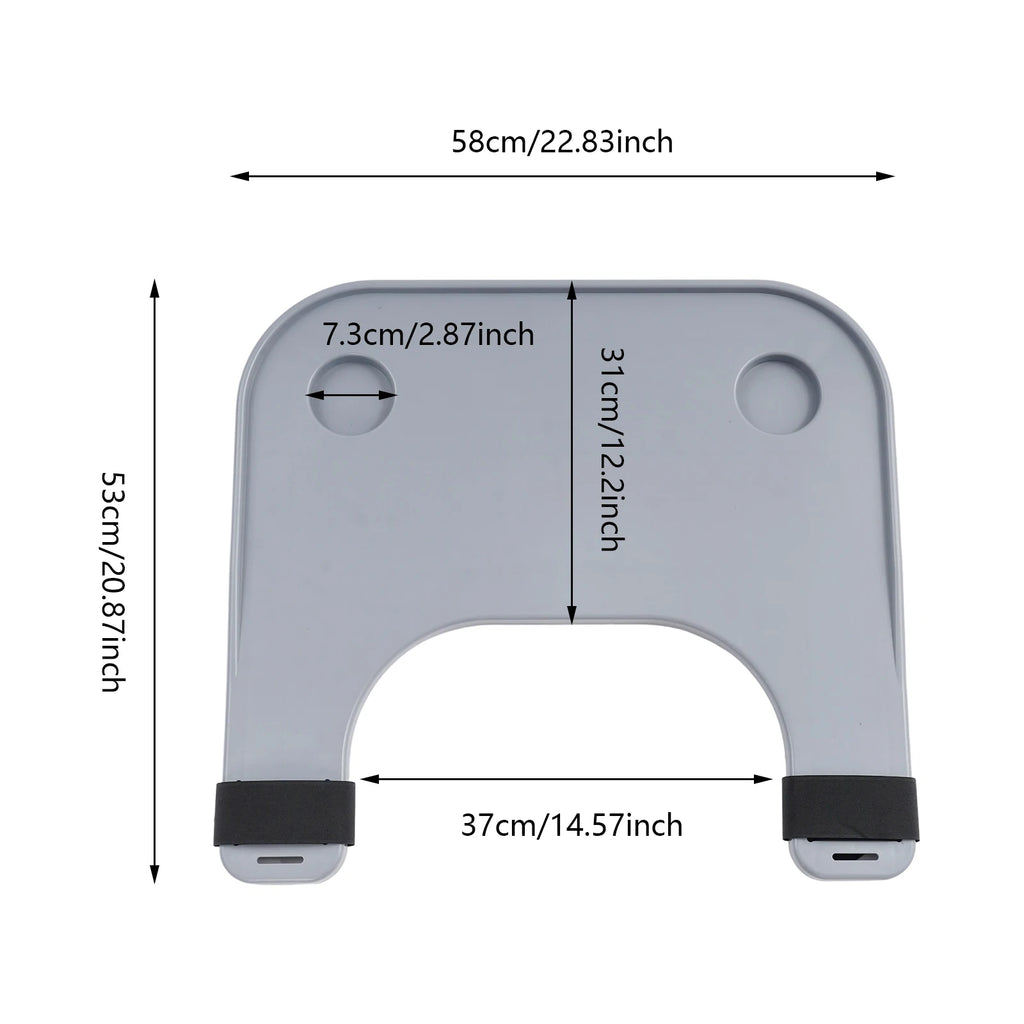 Detachable Wheelchair Tray Table With Cup Holder For Eating And Writing - MobilityBuy.com 