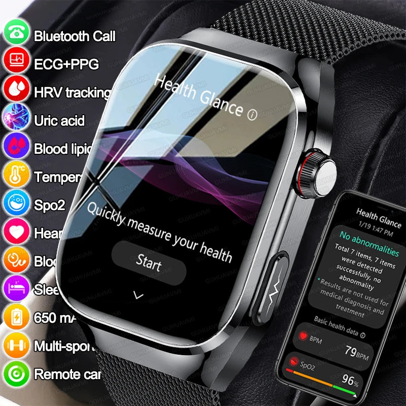2025 New Micro Physical Examination Smart Watch - Health Stats, Bluetooth Call - MobilityBuy.com