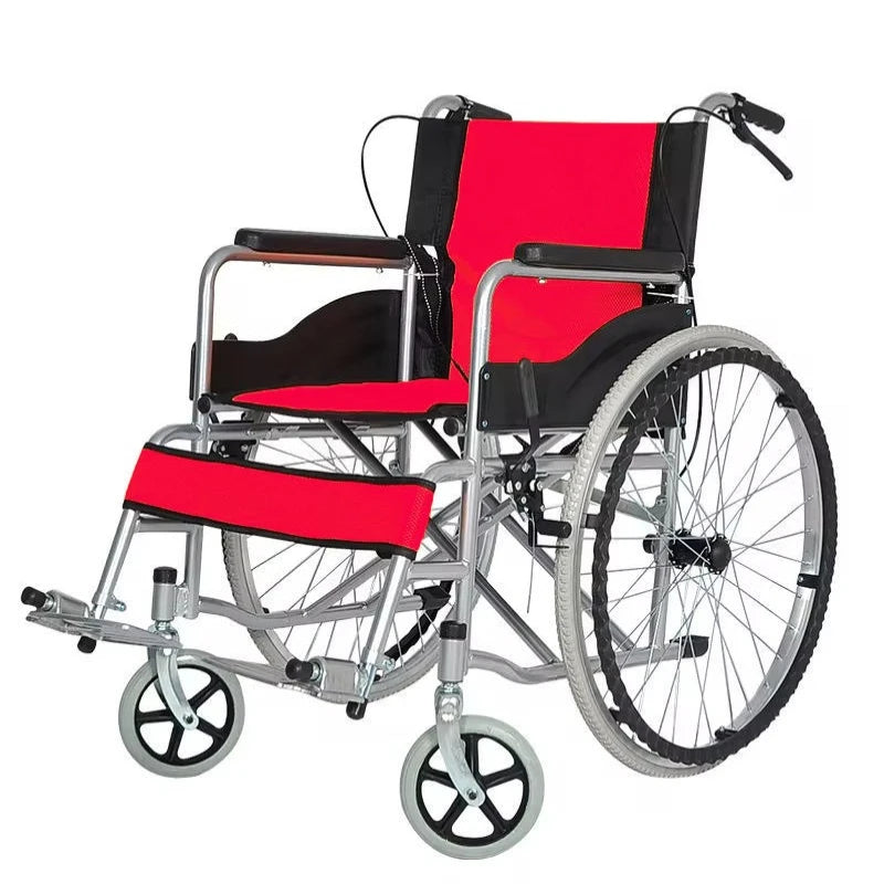 Lightweight Folding Wheelchair Portable Mobility Chair For Travel Quick Fold - MobilityBuy.com 