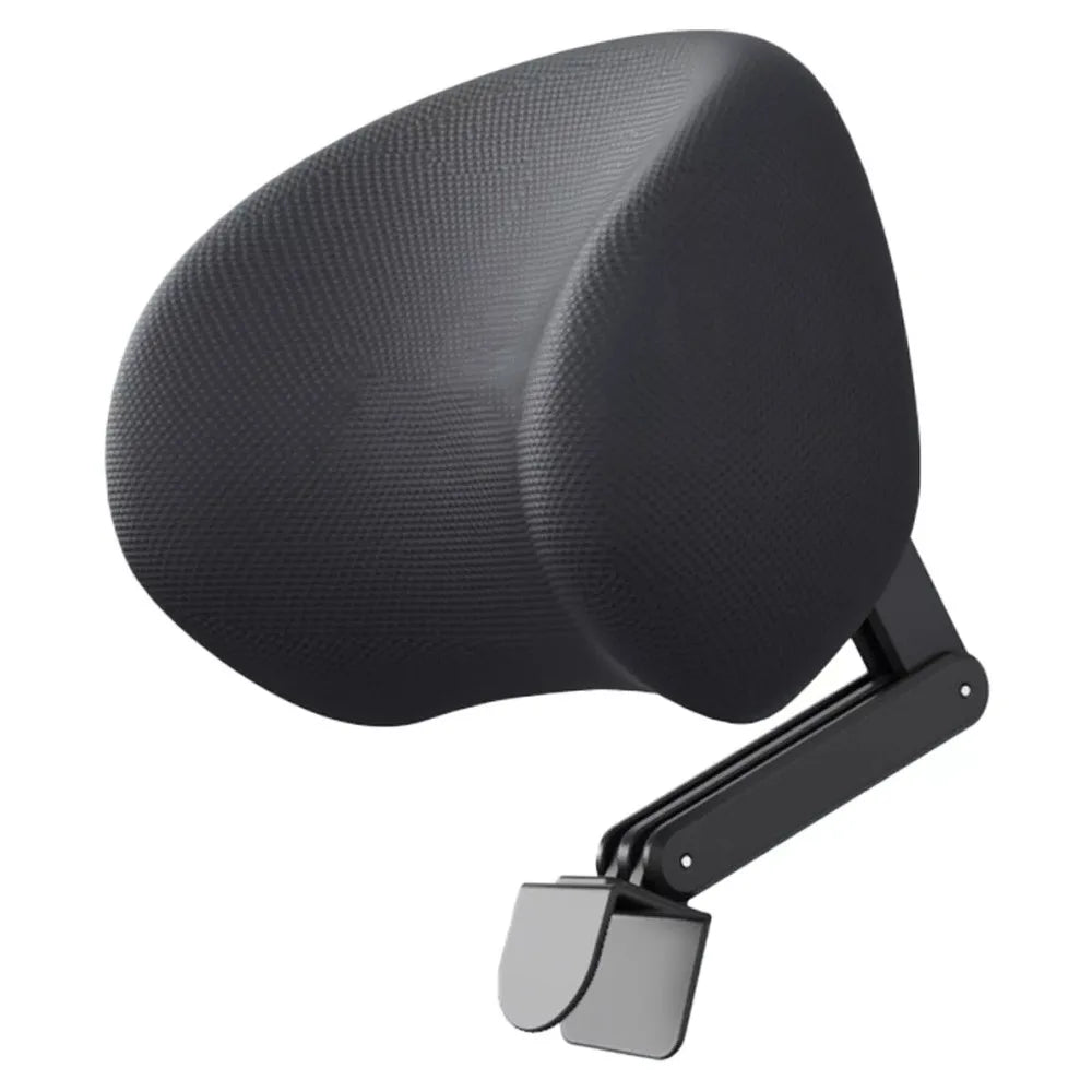 Attachable Chair Headrest Cushion Ergonomic Adjustable Neck Support Pillow Black - MobilityBuy.com 