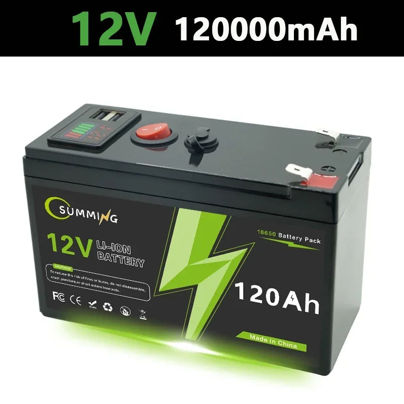 12V 150Ah rechargeable lithium mobility battery with a compact design, suitable for various applications.