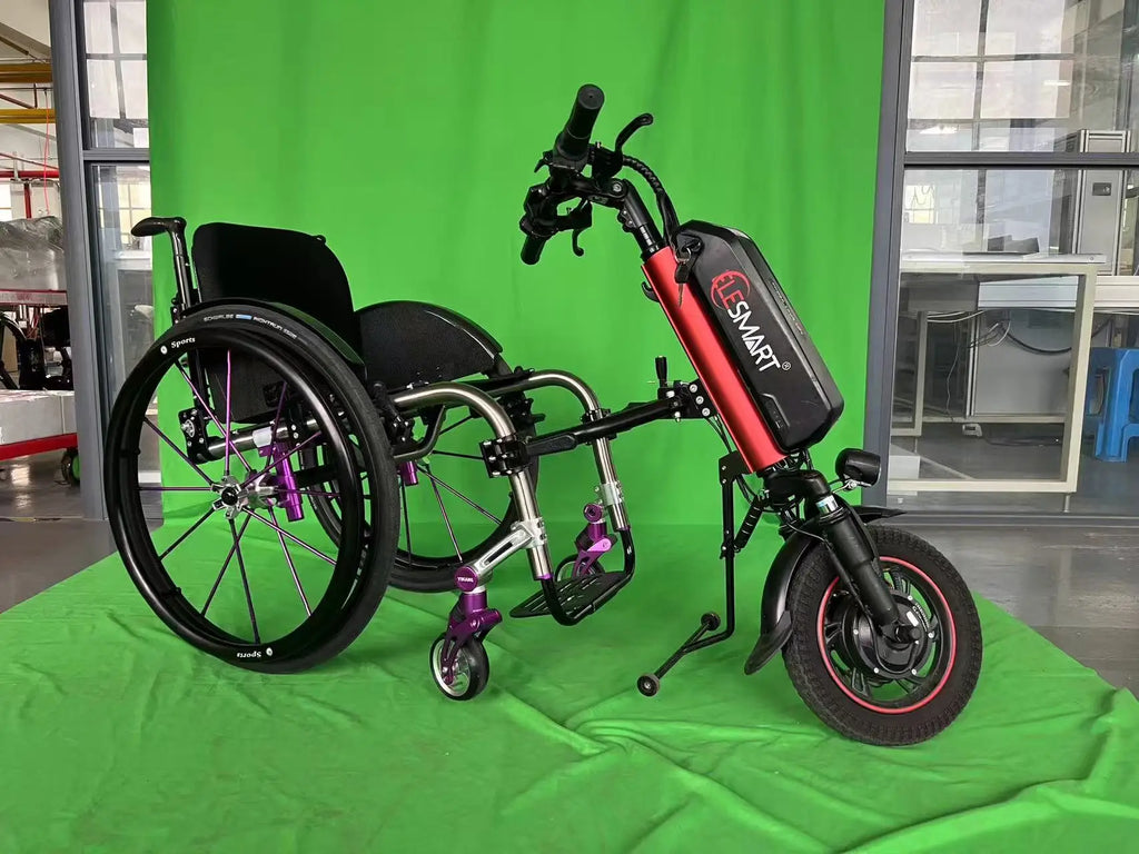 A5 36V 500W Electric Wheelchair Handbike With Power Assist 10.4Ah 12.8Ah 16Ah - MobilityBuy.com 