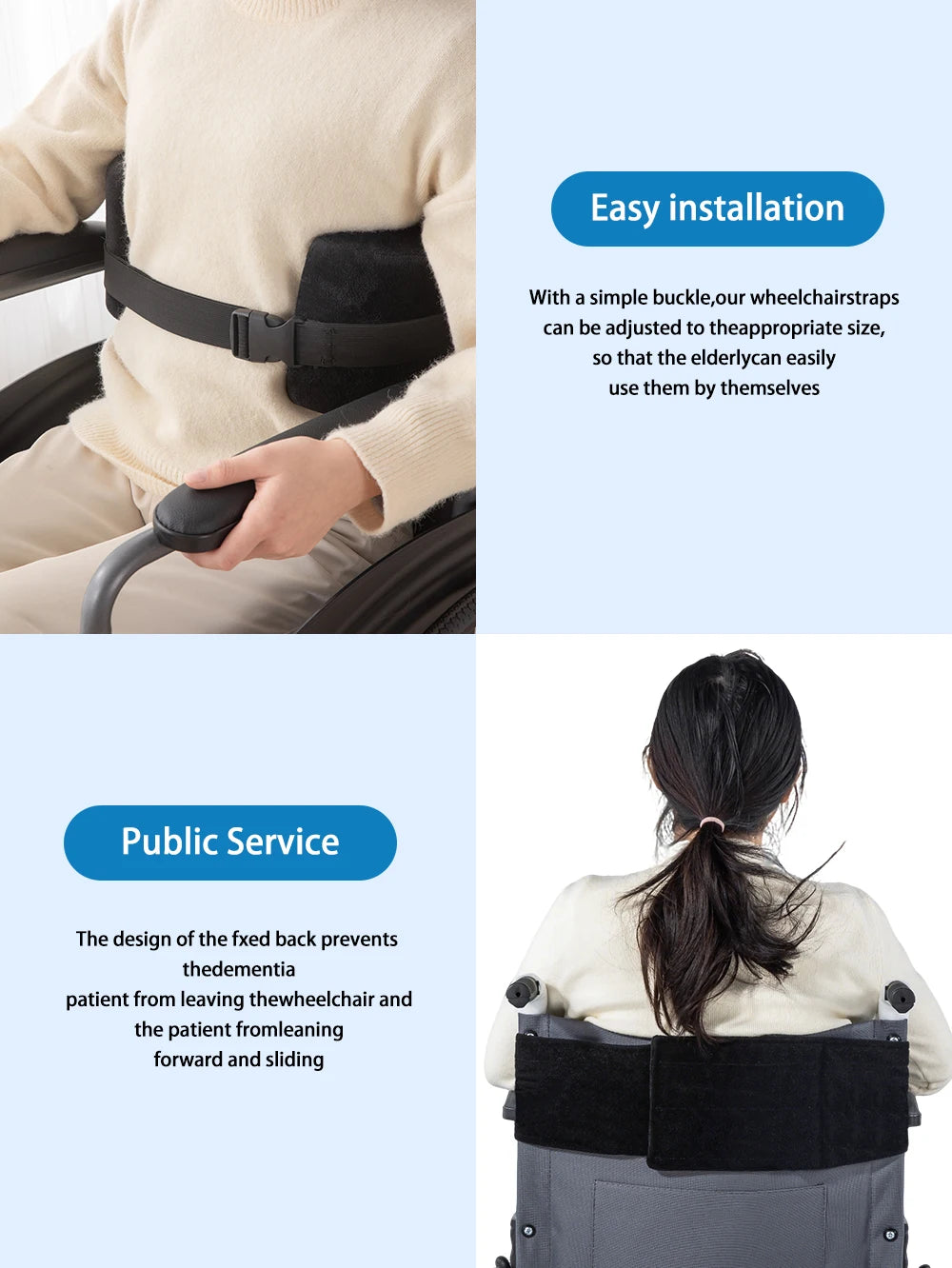 Wheelchair Side Support Pad Adjustable Lateral Foam Wedge For Elderly - MobilityBuy.com 