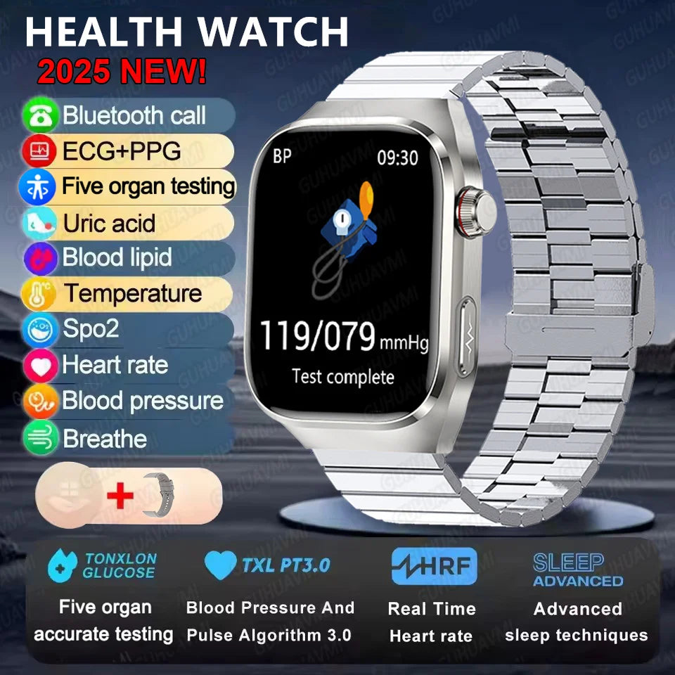 2025 New Micro Physical Examination Smart Watch - Health Stats, Bluetooth Call - MobilityBuy.com