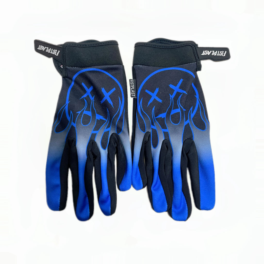 Personality Flame Wheelchair Glitz Riding dirt bike long finger touch screen gloves