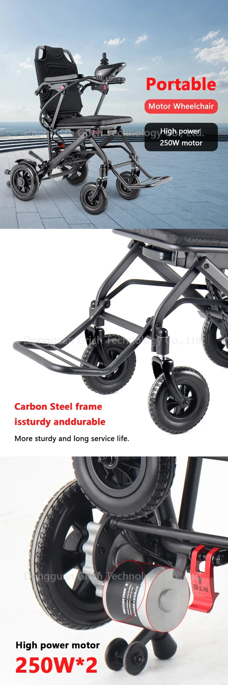 Recline powered wheelchair electric Folding Wheelchair, with Remote Mobility - MobilityBuy.com