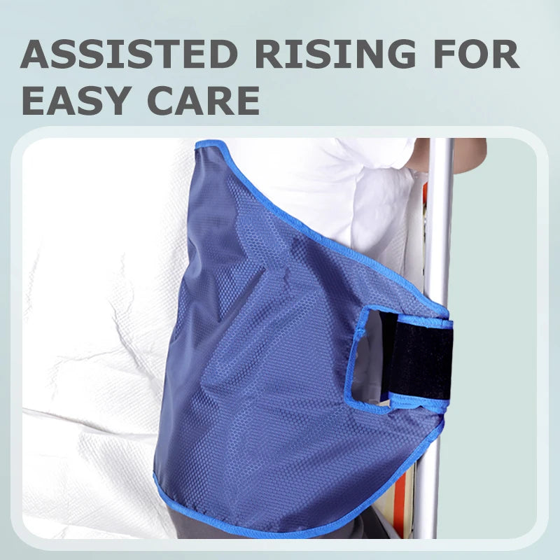 Elderly transfer sling by MobilityBuy, designed for safe patient turning and bed transfers, featuring adjustable straps.