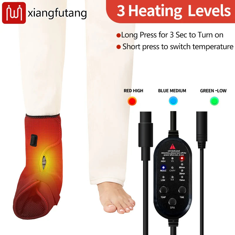 Electric Foot Massager with Heat & Warmth Vibration Relief Pain - MobilityBuy.com 